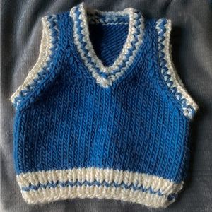 Academia Style Hand Knit Vest